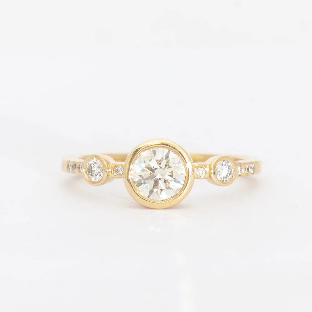 0.76 ct Narrow Crown Theia Ring