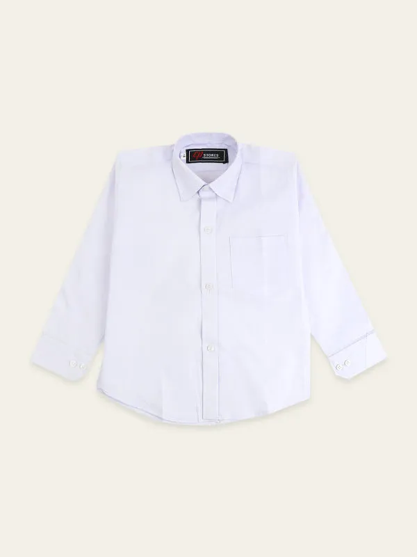 2 Yrs to 15 Yrs Formal Shirt for Boys Neel White