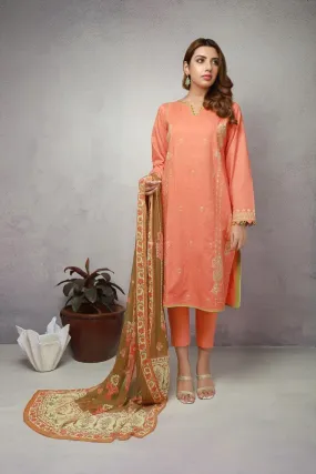 ACE Galleria Digital Embroidered Unstitched 3 Piece Jacquard Suit ACE 12085