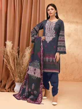 ACE Galleria Digital Embroidered Unstitched 3Pc Khaddar Suit ACE 12135