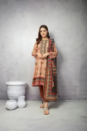 ACE Galleria Digital Printed Unstitched 3 Piece Khaddar Suit ACE 12097