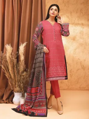 ACE Galleria Digital Printed Unstitched 3 Piece Khaddar Suit ACE 12150