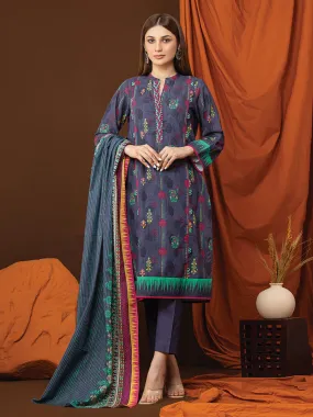 ACE Galleria Merak Khaddar Unstitched Printed 3Pc Suit A-WU3PWK22-406