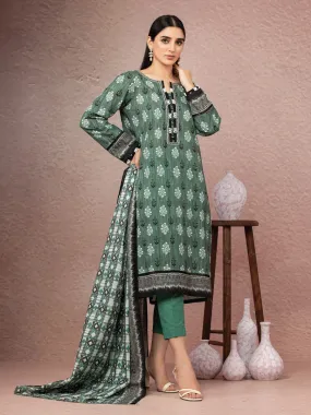 ACE Galleria Merak Khaddar Unstitched Printed 3Pc Suit A-WU3PWK22-413