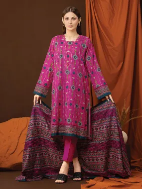 ACE Galleria Merak Khaddar Unstitched Printed 3Pc Suit A-WU3PWK22-424