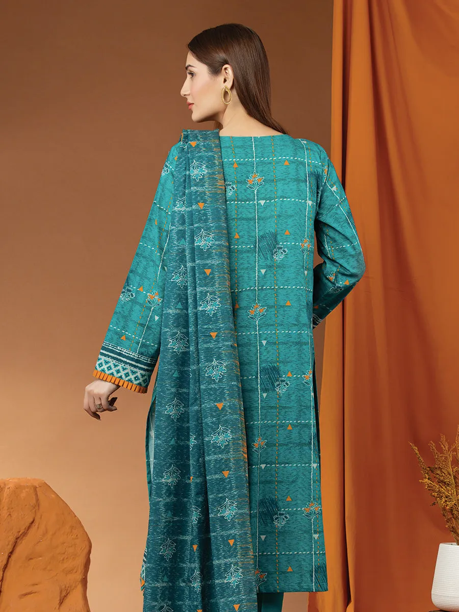 ACE Galleria Merak Khaddar Unstitched Printed 3Pc Suit A-WU3PWK22-425