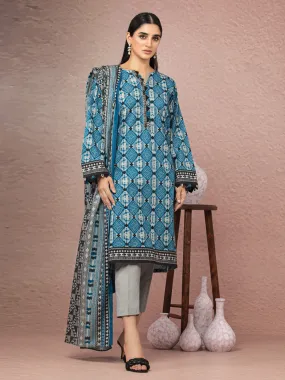 ACE Galleria Merak Khaddar Unstitched Printed 3Pc Suit A-WU3PWK22-429