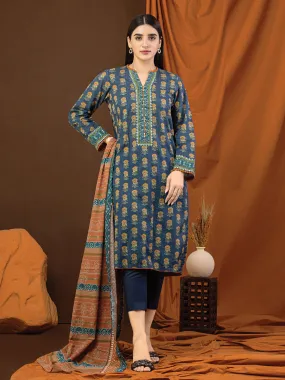 ACE Galleria Merak Khaddar Unstitched Printed 3Pc Suit A-WU3PWK22-431