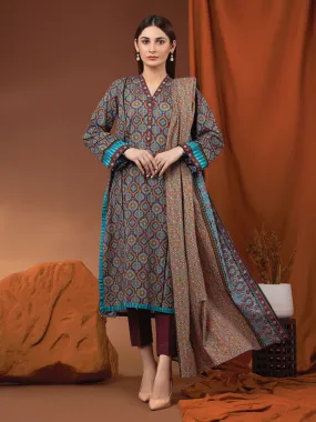 ACE Galleria Merak Khaddar Unstitched Printed 3Pc Suit A-WU3PWK22-438