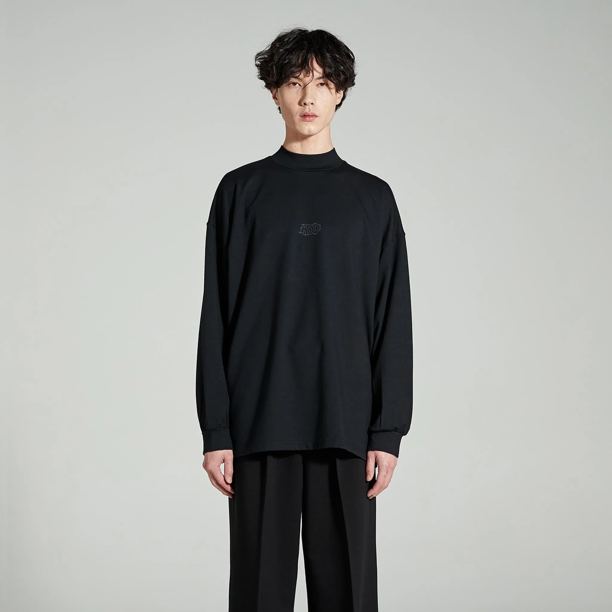 ADD Avantgarde Logo Mockneck Tee Black