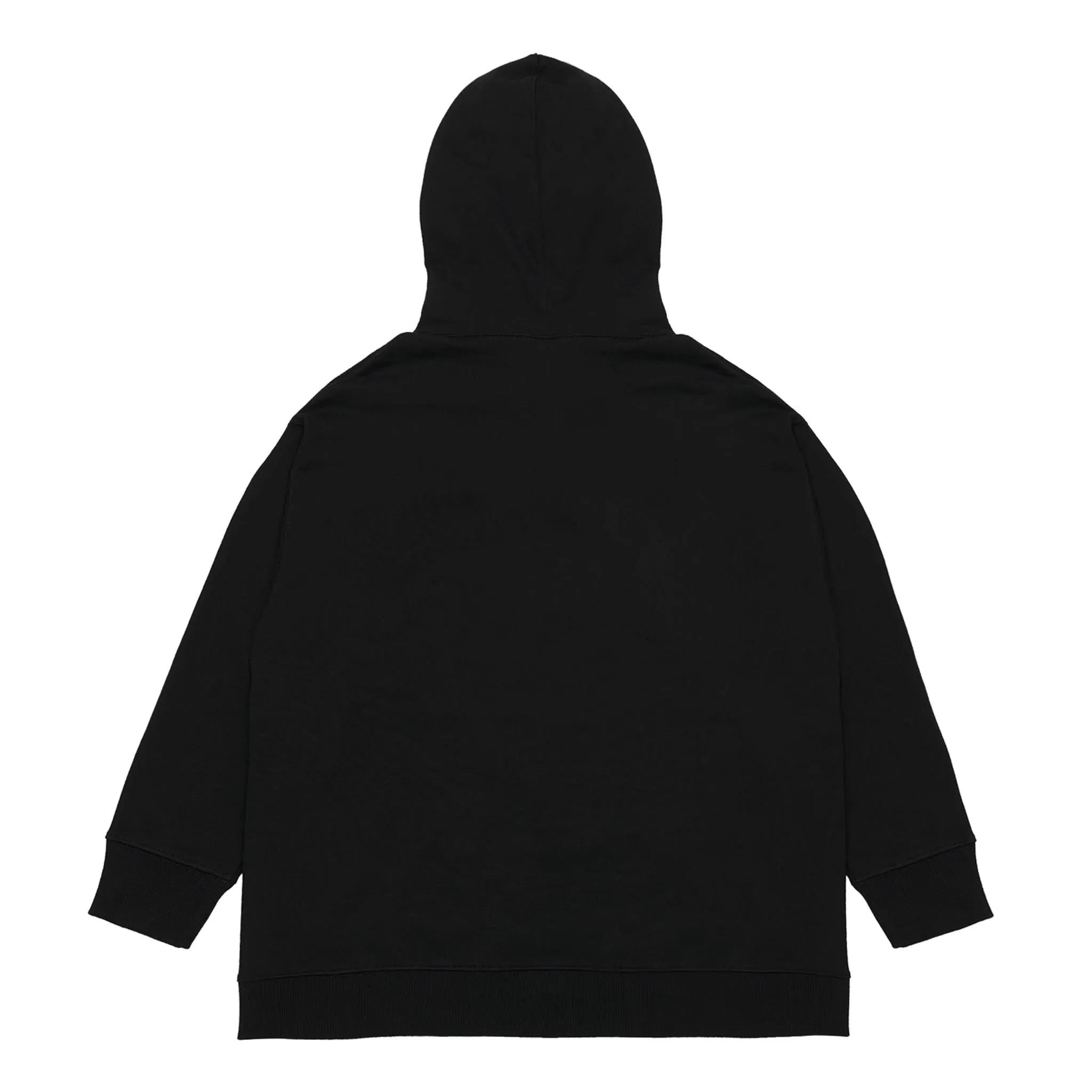 ADD Emblem Side Slit Hoodie Black