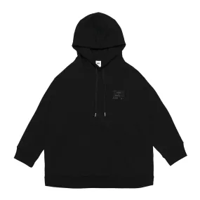 ADD Emblem Side Slit Hoodie Black