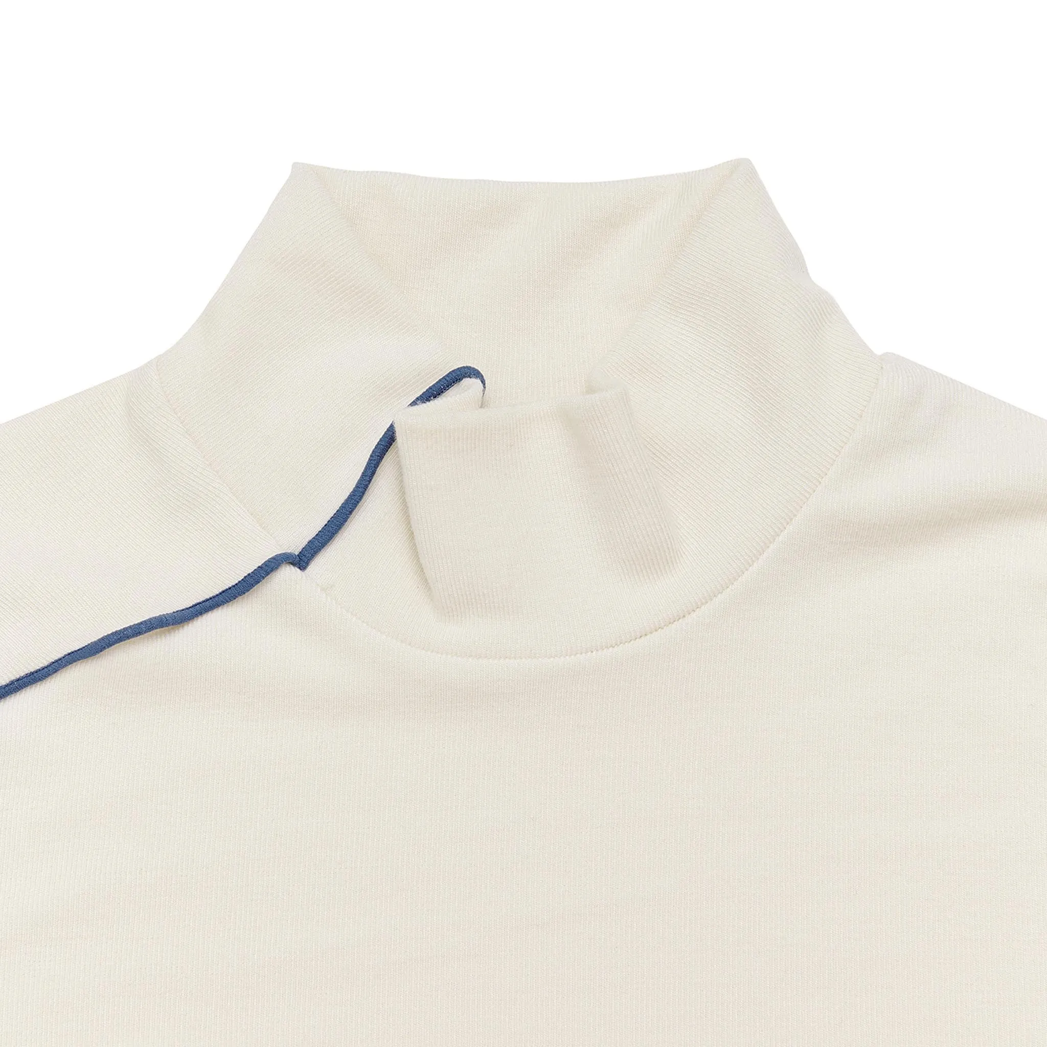 ADD Halfneck Stitch L/S Tee Ivory