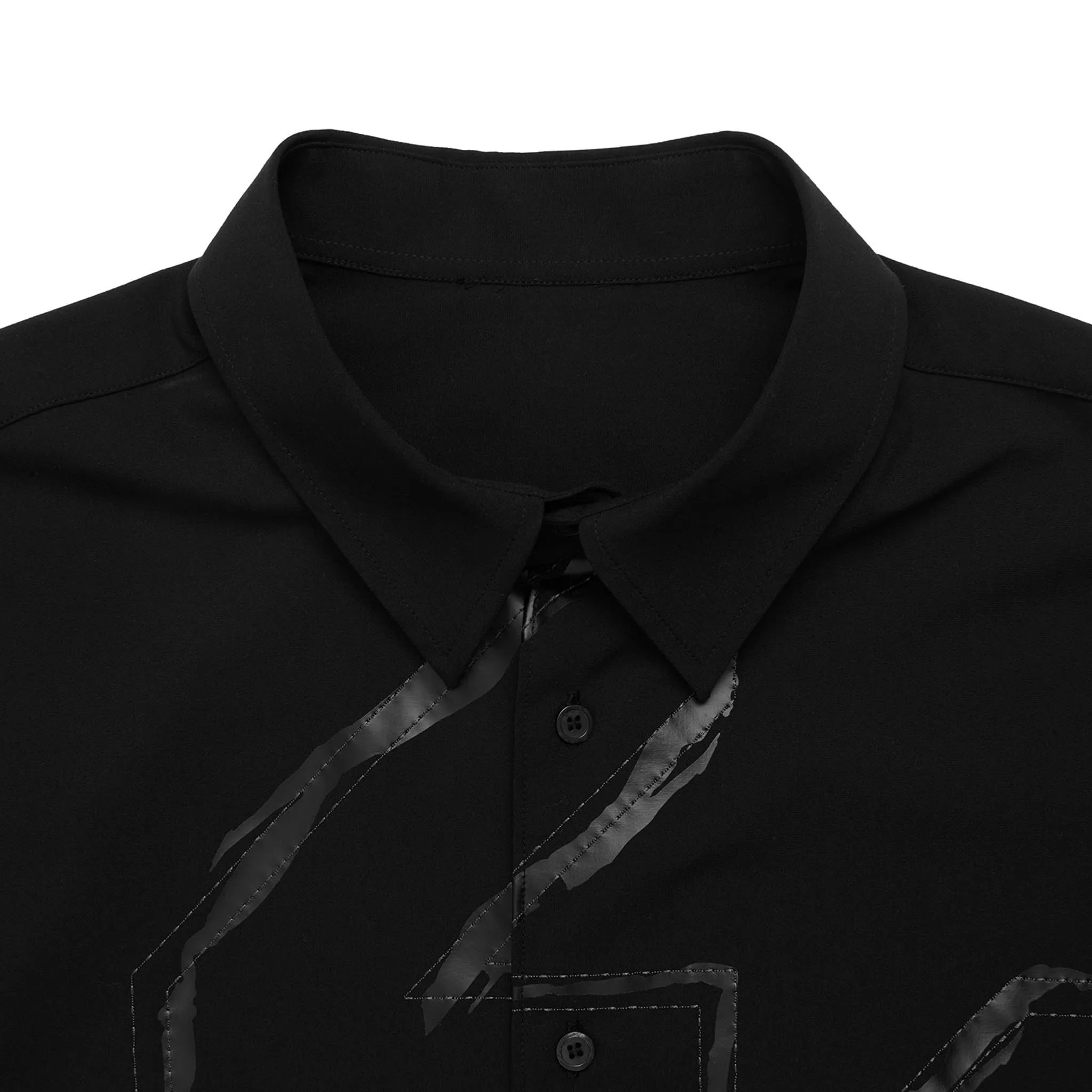 ADD Houndstooth Stitch Avantgarde Shirt Black