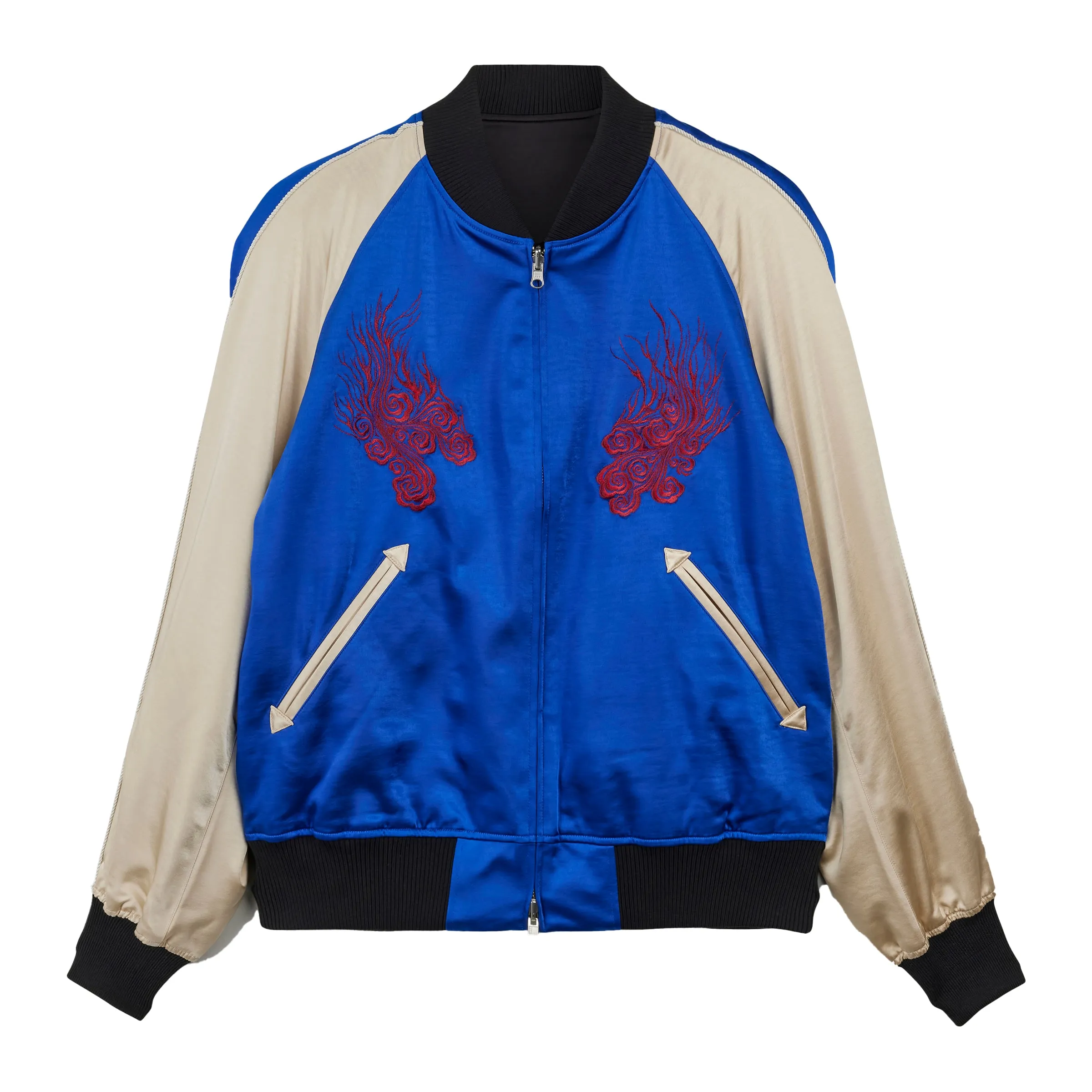 ADIDAS Y-3 JFA Culturewear Souvenir Jacket Blue/Champagne