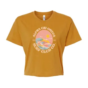 Alpha Chi Omega Surf Club Co. Women's Ideal Crop Top