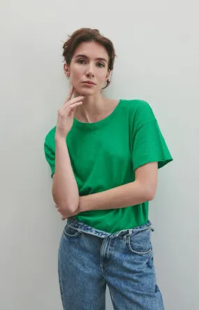 American Vintage Sonoma Crew Neck Short Sleeve Tee in Vintage Menthol