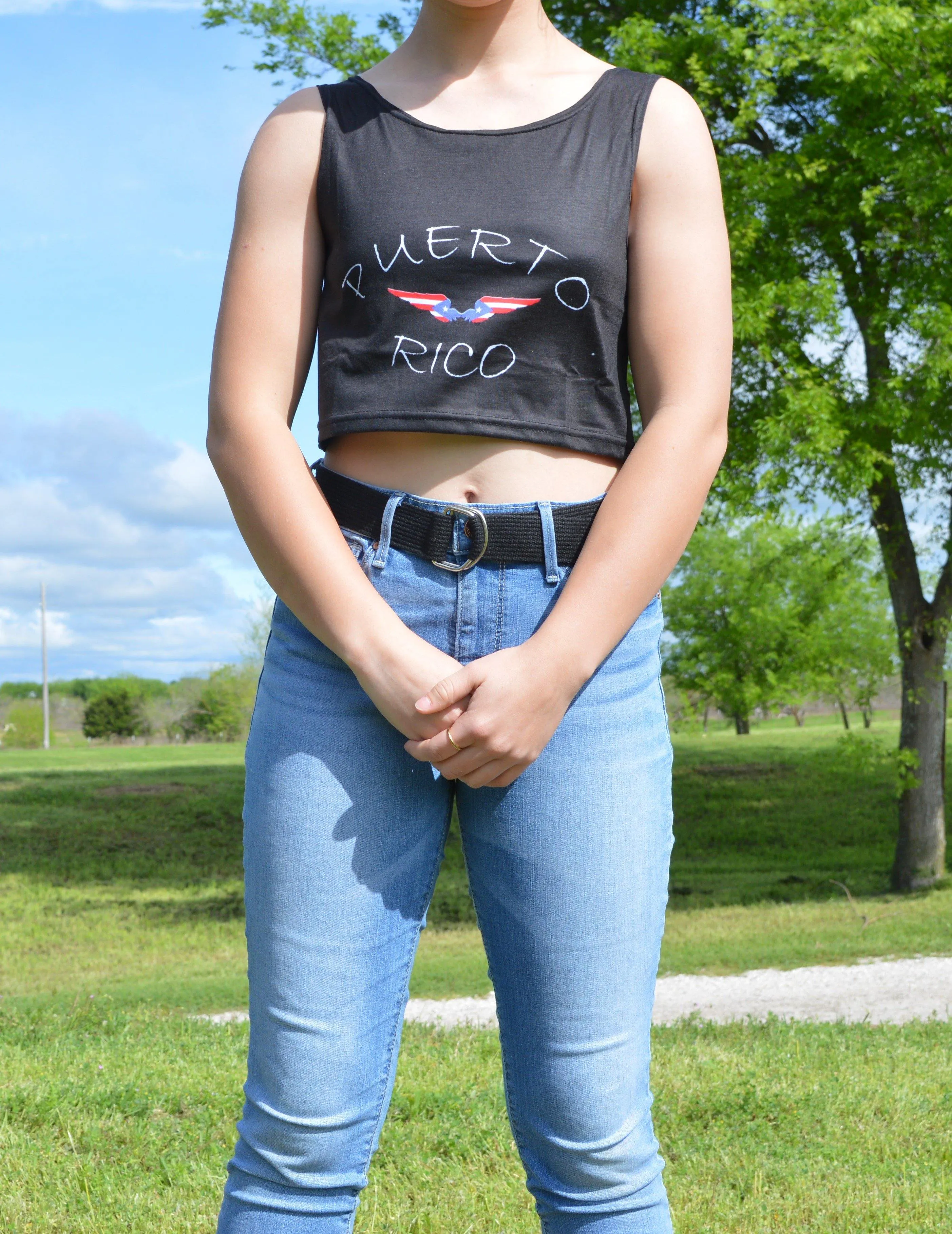 Angel Wing Light Weight Crop Top