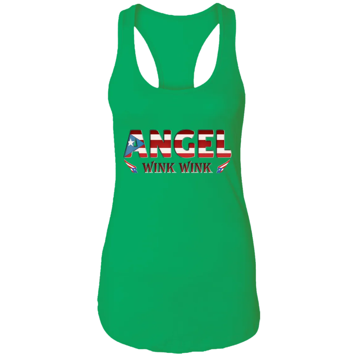 Angel Wink Ideal Racerback Tank