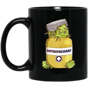 Antidepressant 11 oz. Black Mug