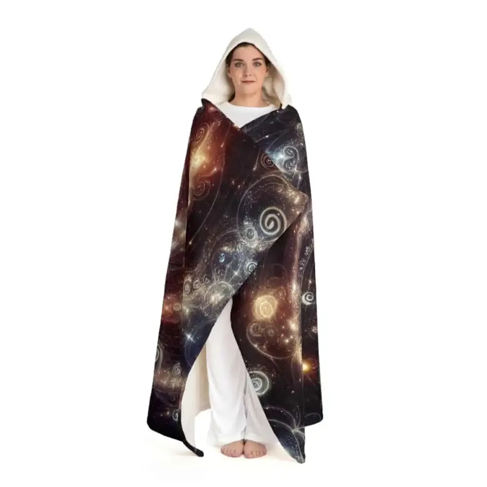 Aria Stardust - Magical Hooded Sherpa Fleece Blanket