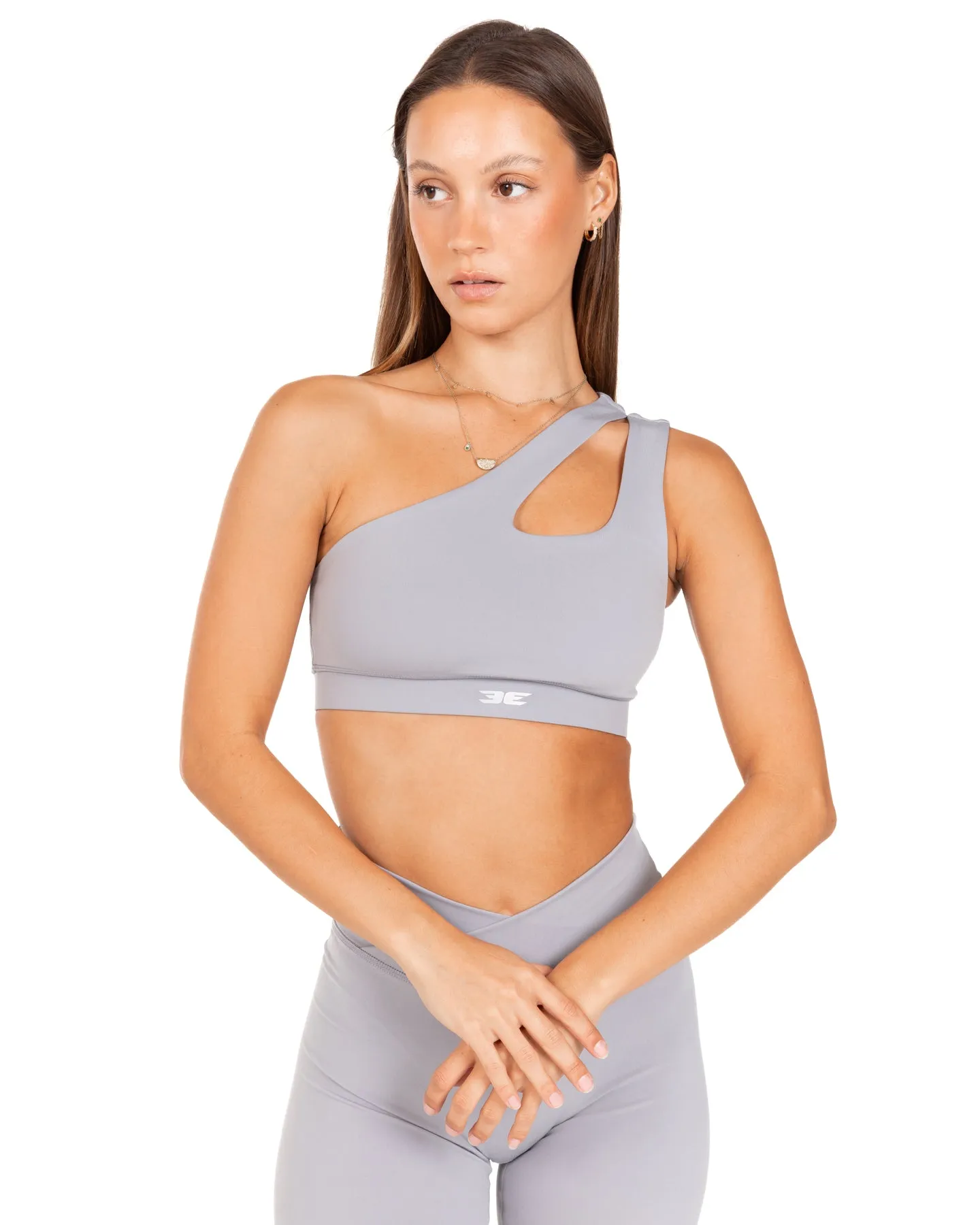 Asymmetric Bra - Steel Grey