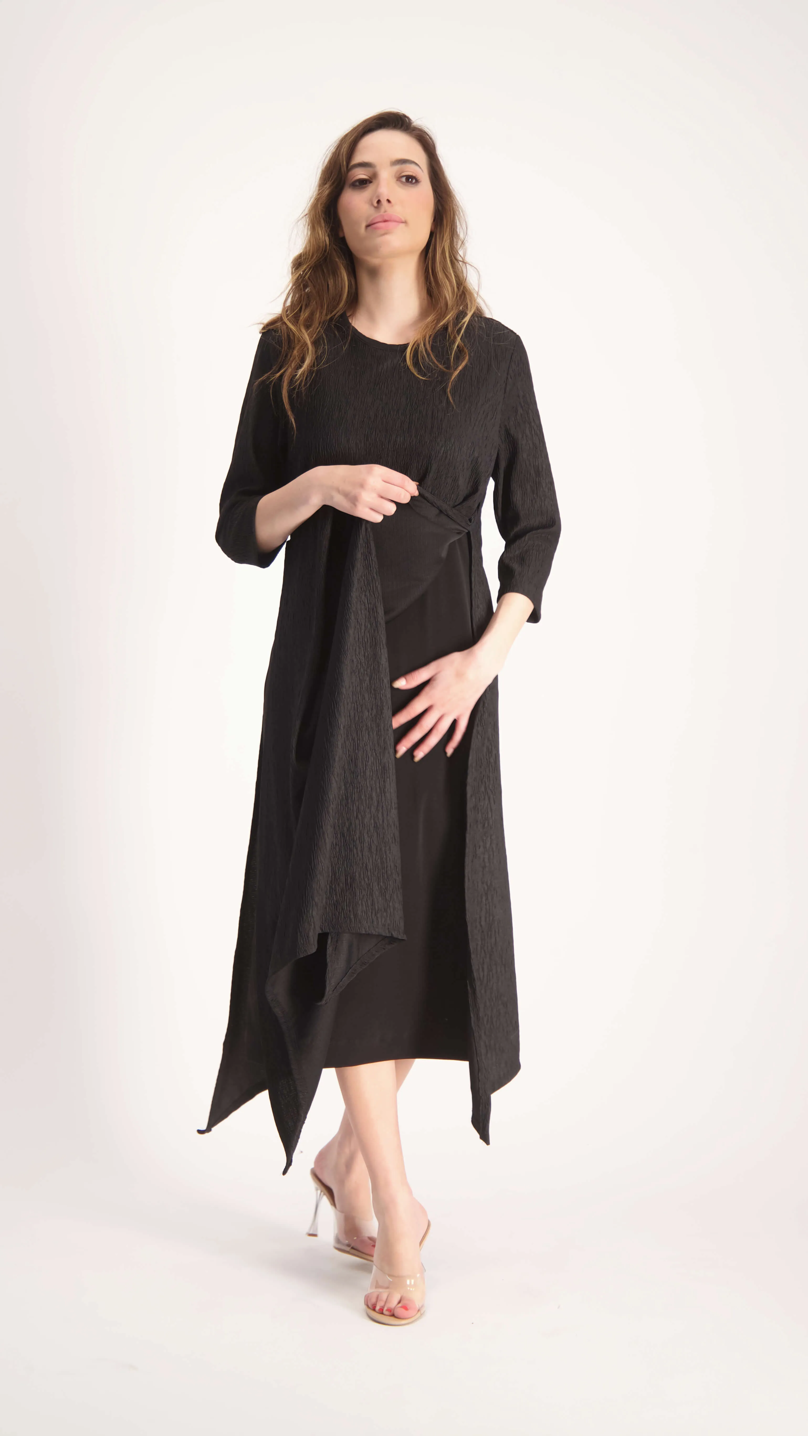 Asymmetric Dress / Black