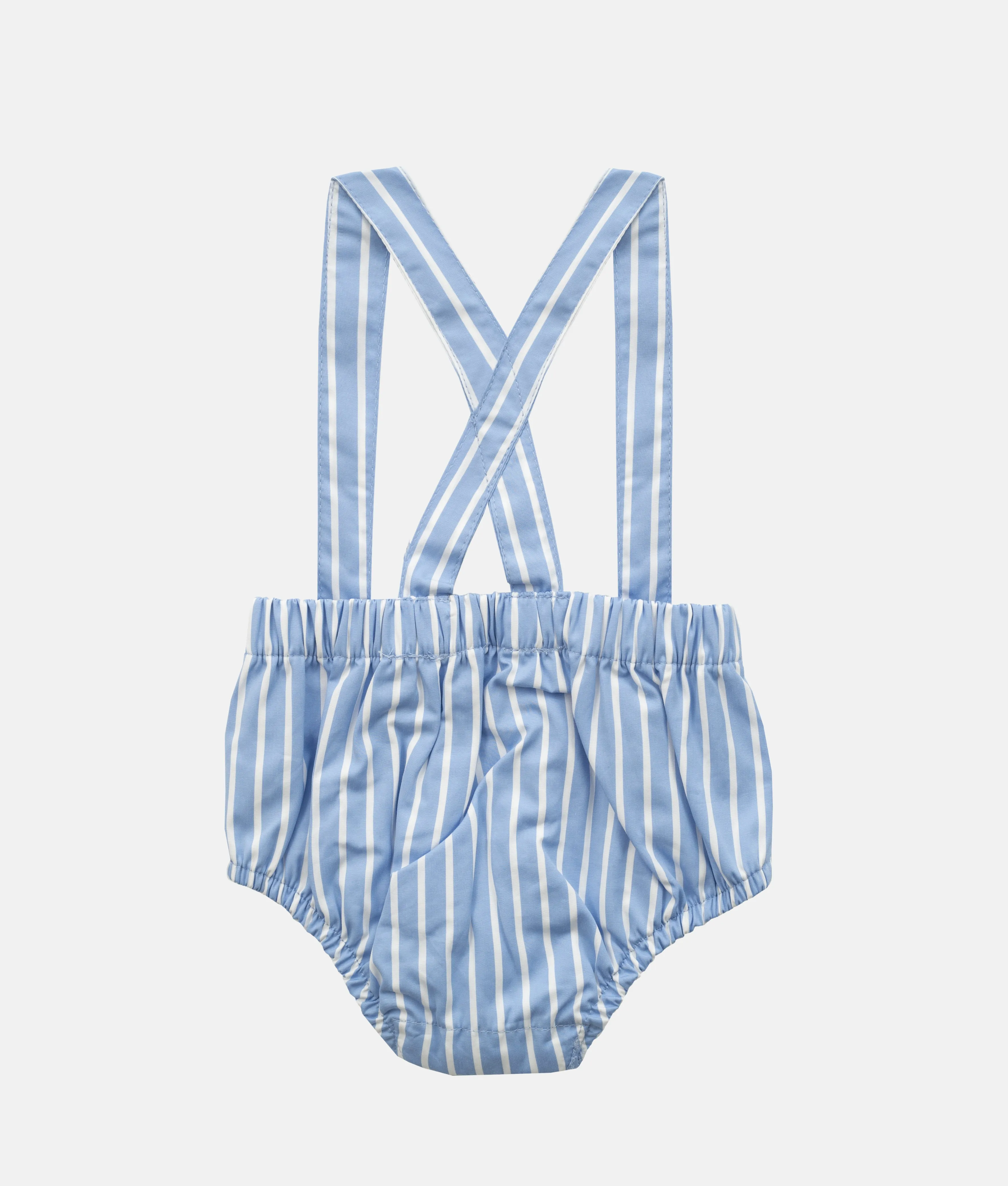 Baby Bloomers with Straps - Blue Stripes