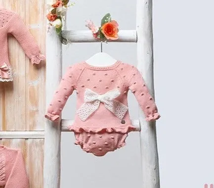 Baby Bow Detail Knitwear Set