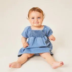 Baby Denim Smocked Dress