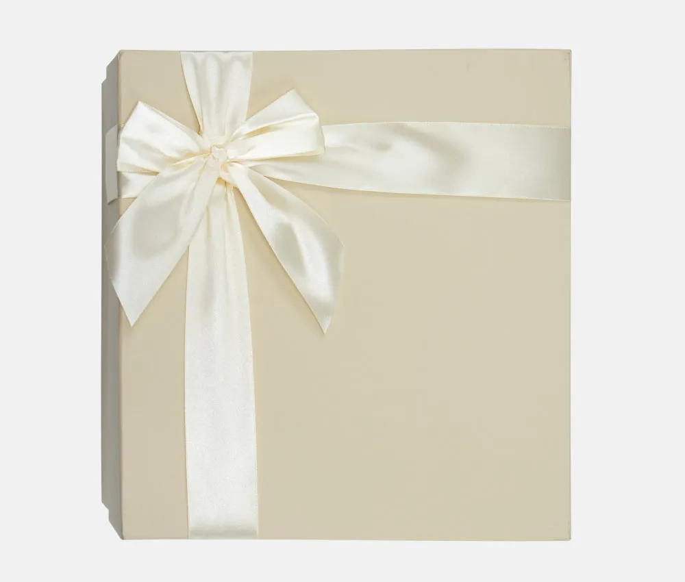 Baby Gift Box with Ribbon - Cream