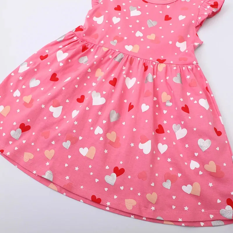 Baby Girl 2-8T Sleeveless Hearts Party Dress