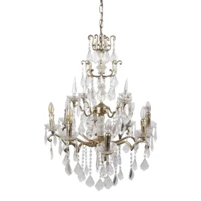 Baroque stil lysekrone 75cm 8 lamper