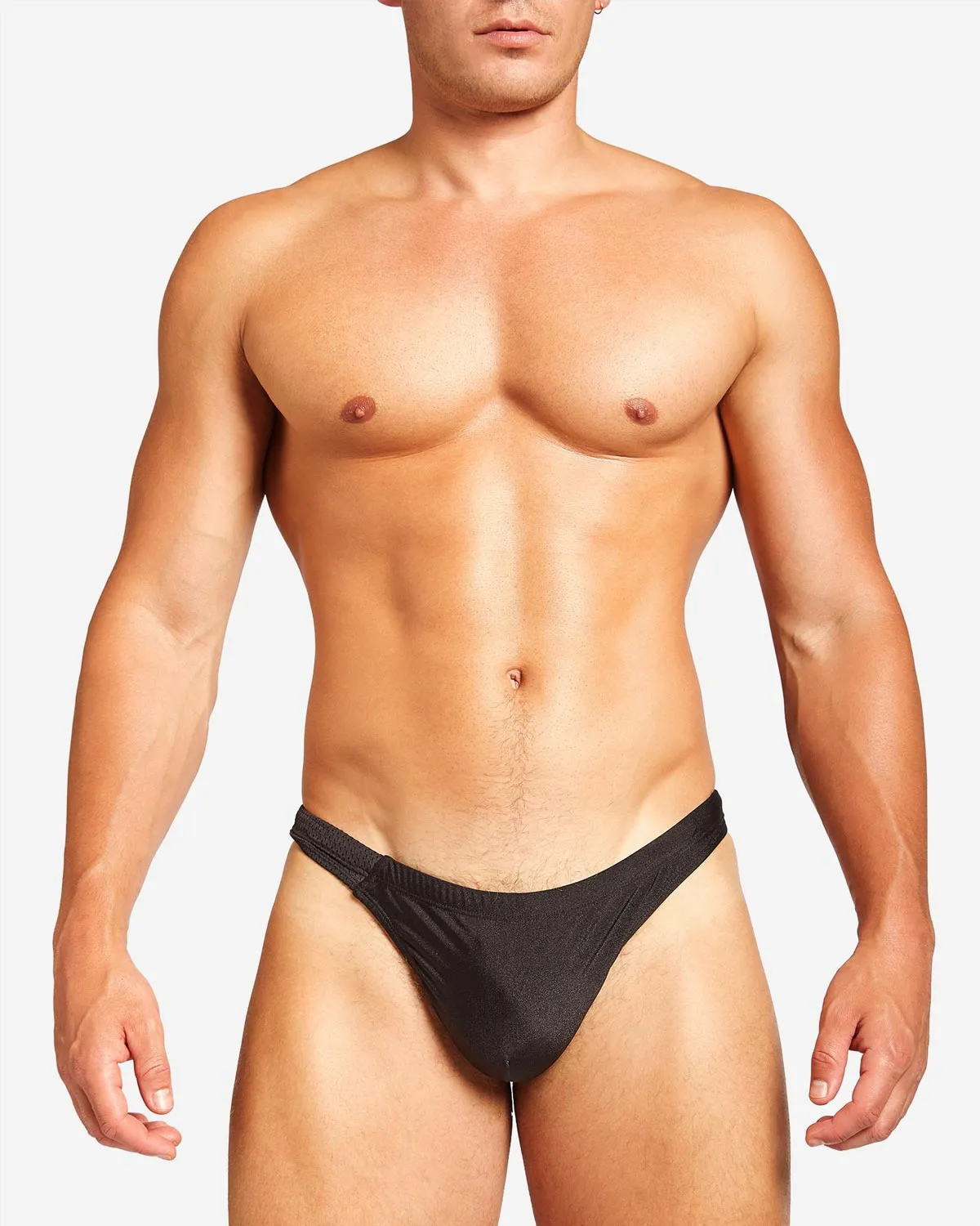 Bass Mesh Swim Thong - Black