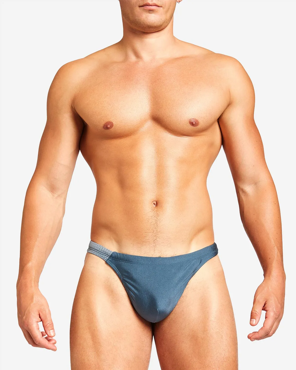 Bass Mesh Swim Thong - Steel Blue