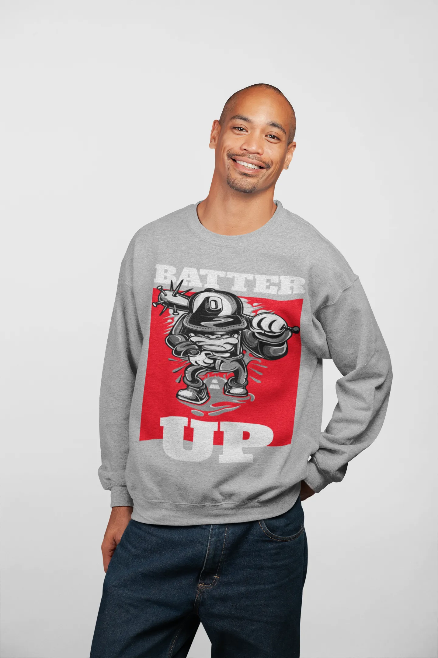 Batter Up! HD Crewneck Sweatshirt