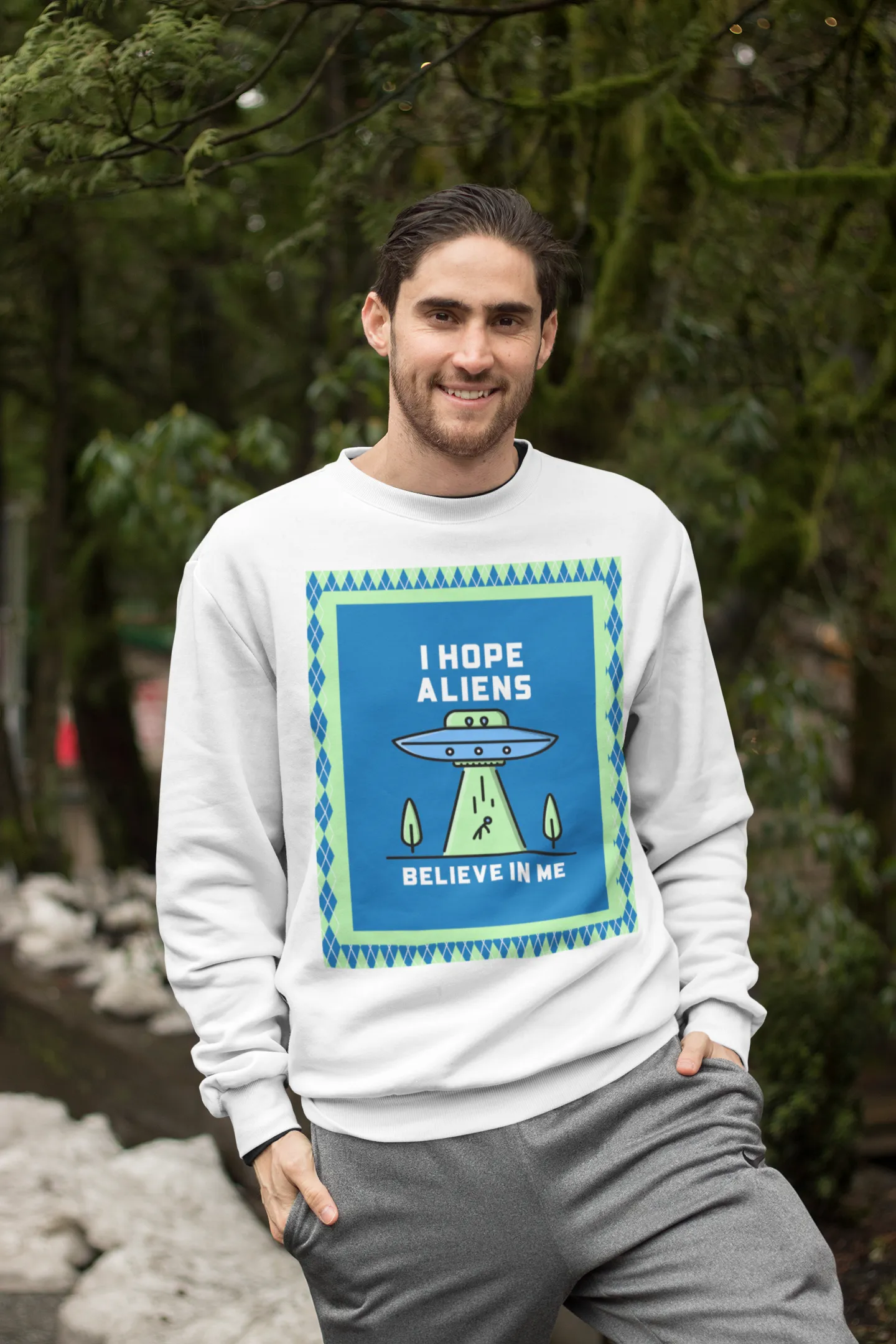 Believe in Me HD Crewneck Sweatshirt