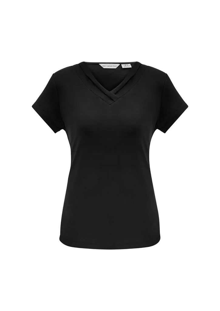 BizCollection K819LS Ladies Lana Short Sleeve Top