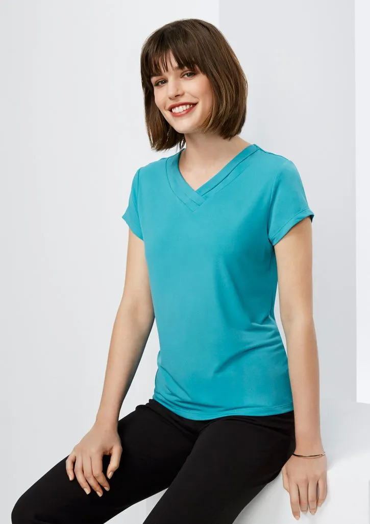 BizCollection K819LS Ladies Lana Short Sleeve Top