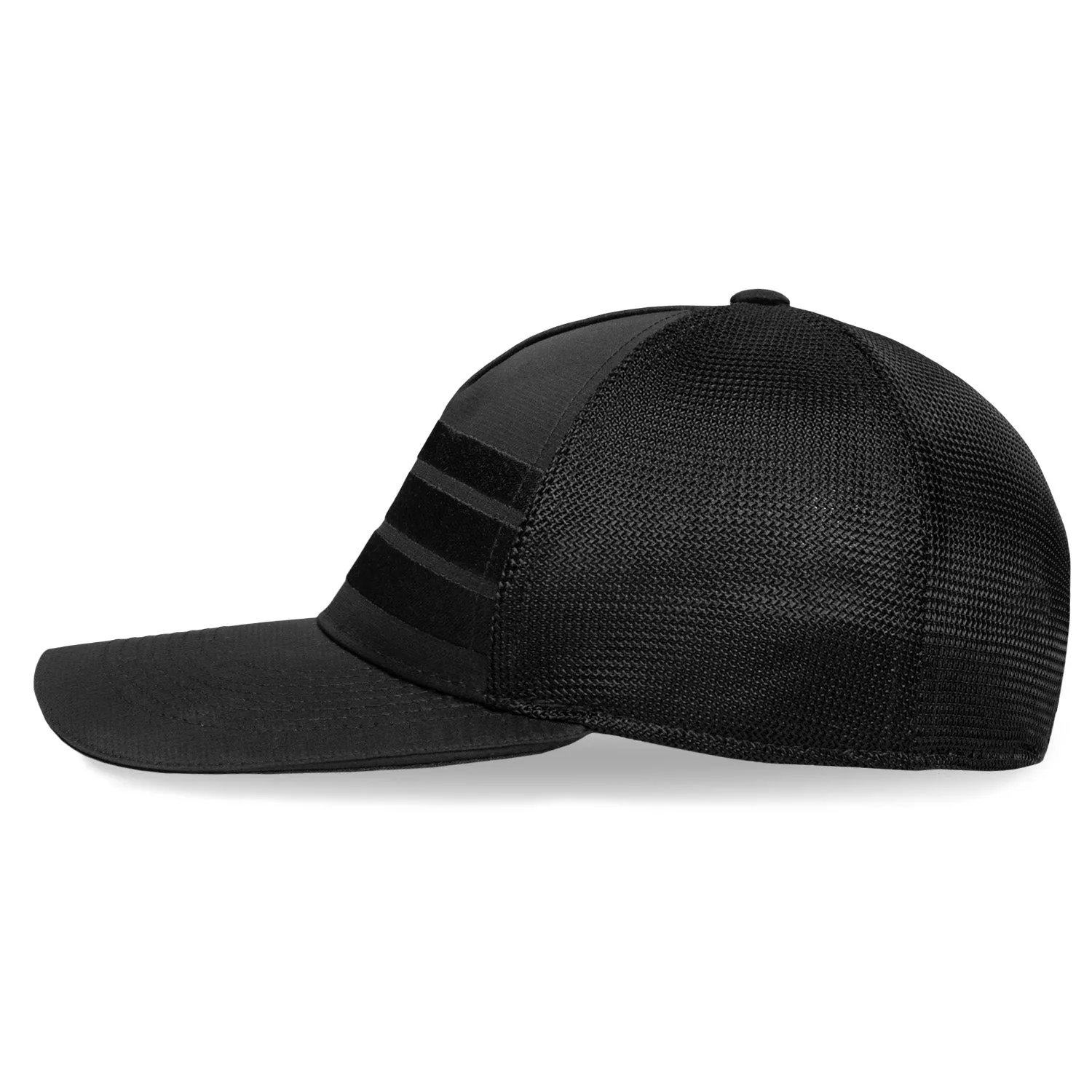 Black Tonal SBR 5 Panel Trucker Hat