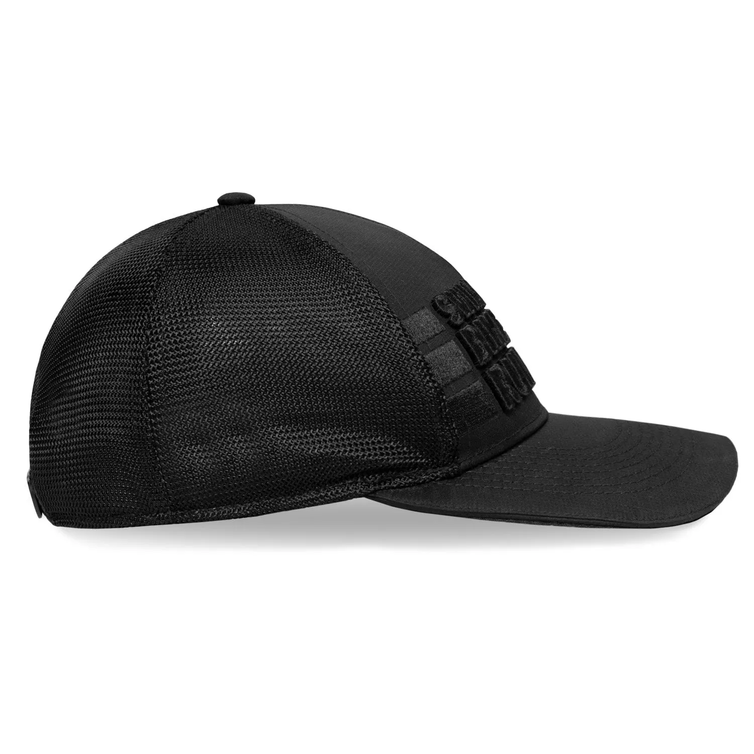 Black Tonal SBR 5 Panel Trucker Hat