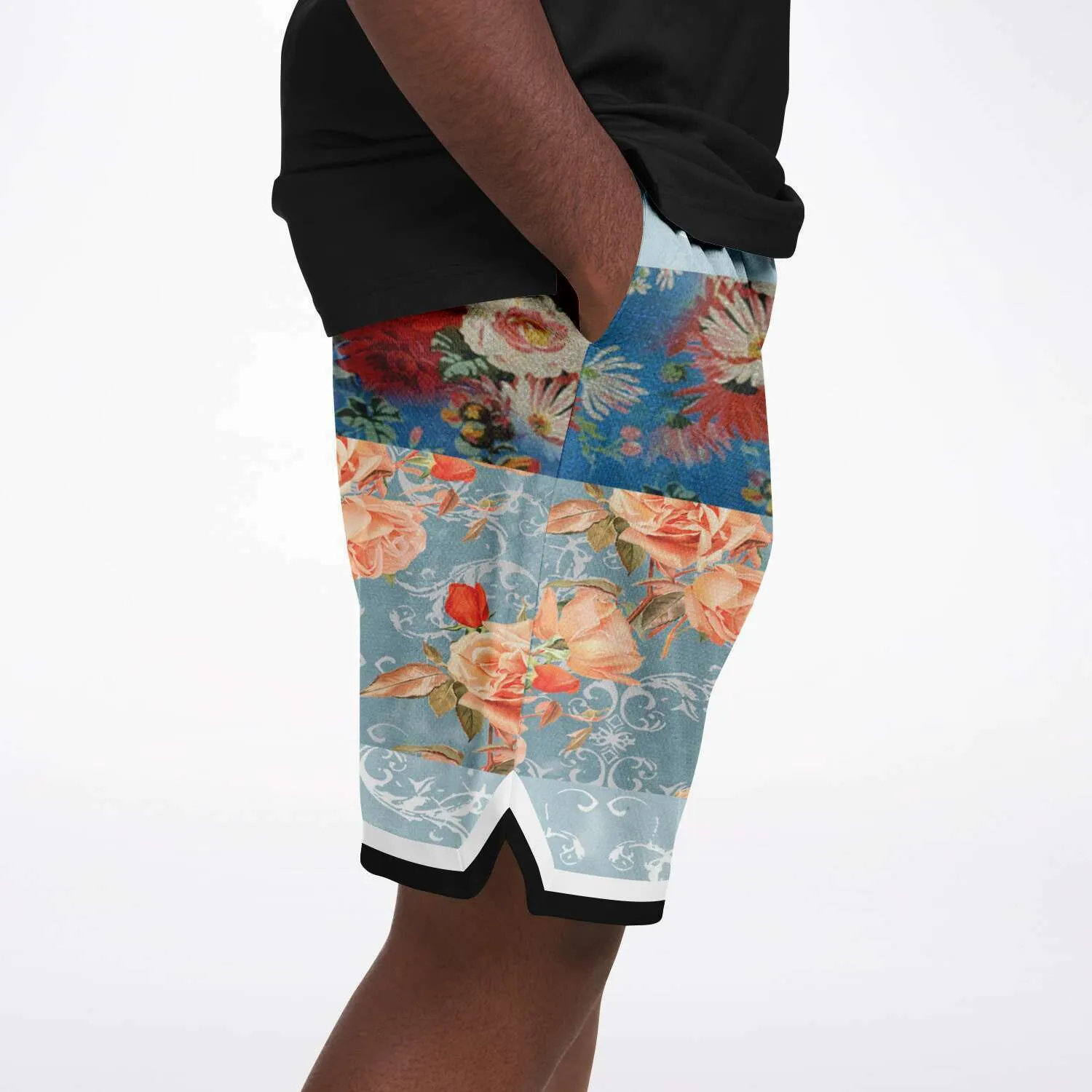 Blue Cabbage Unisex Basketball Shorts