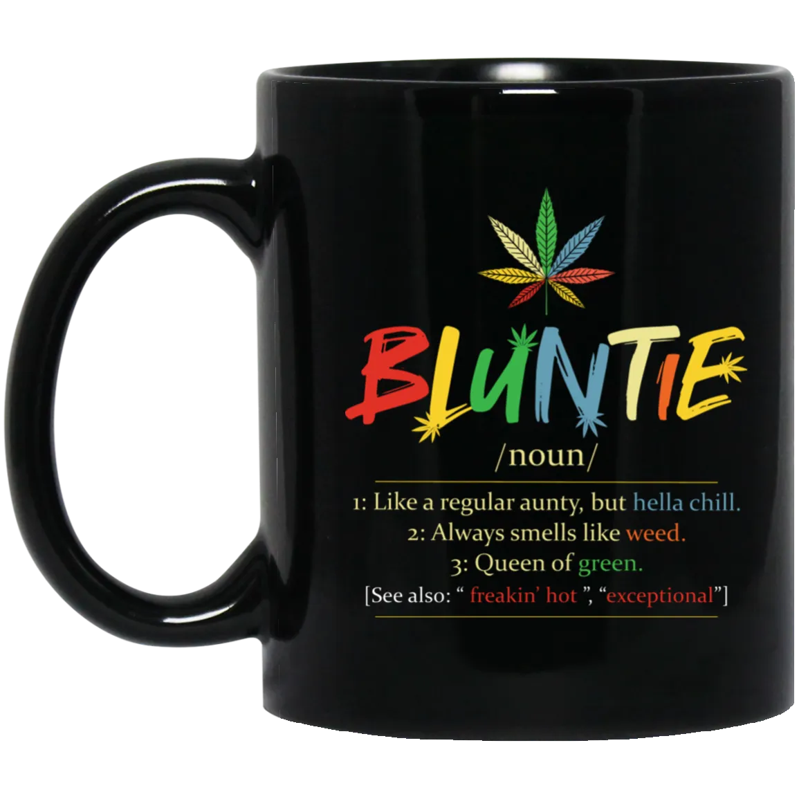 Bluntie 11 oz. Black Mug