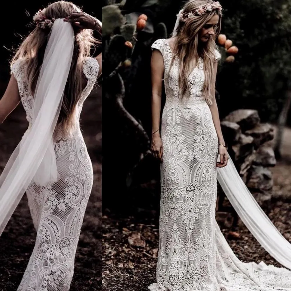 Boho Lace Enclave Bridal Dress