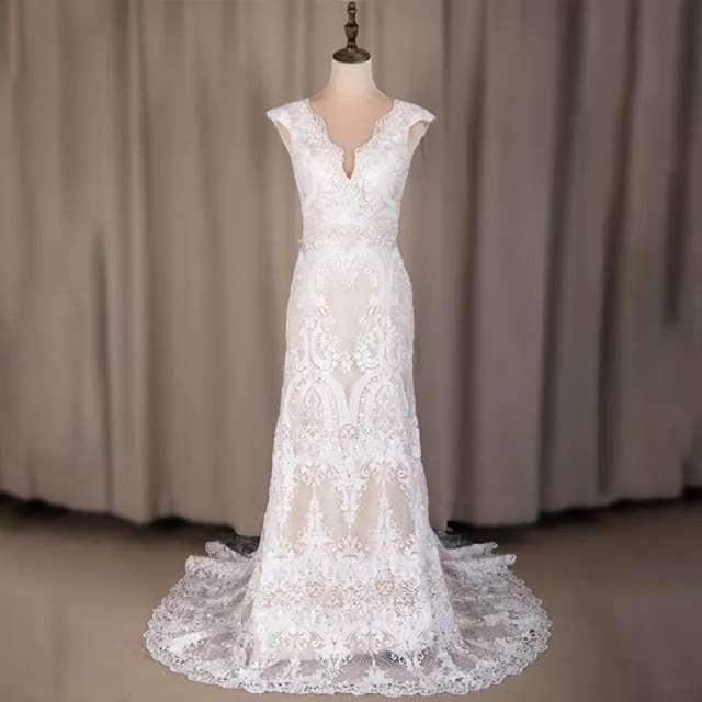 Boho Lace Enclave Bridal Dress