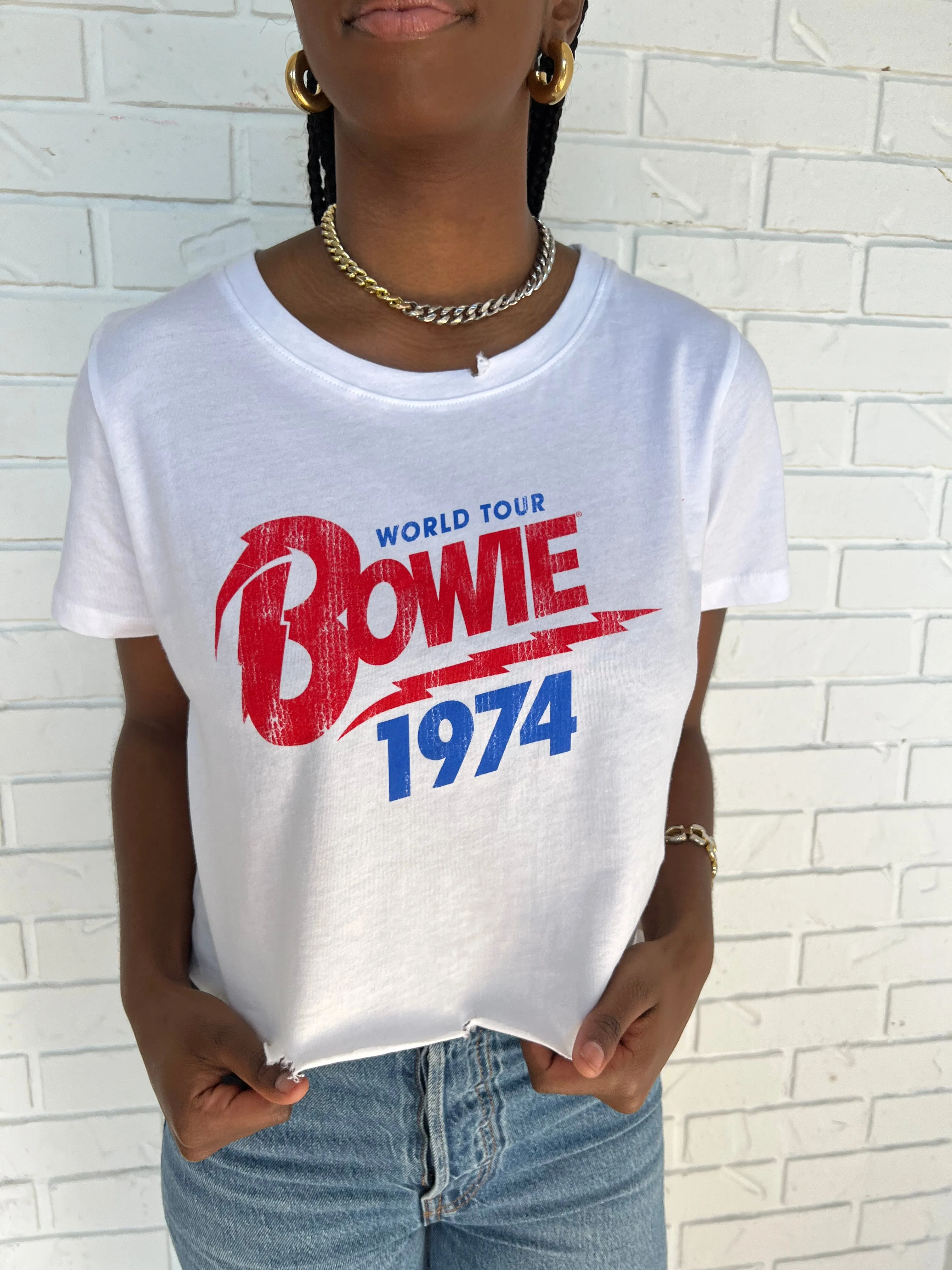 Bowie 74' World Tour Crop Tee