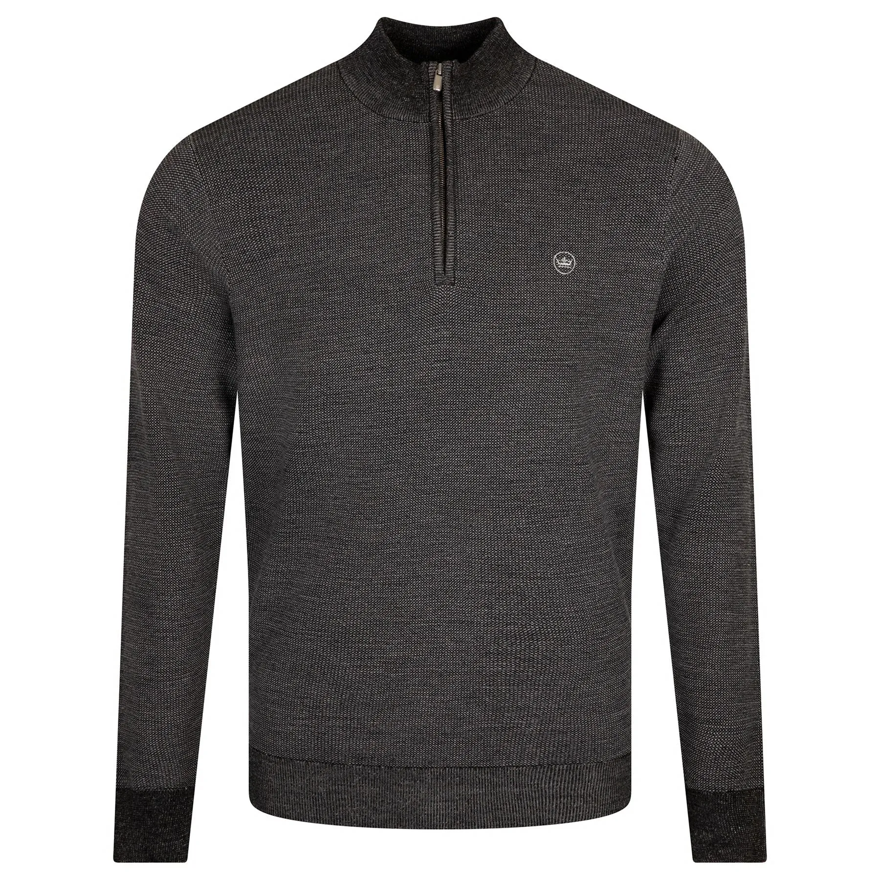 Breaker Birdseye Quarter Zip Black - AW23