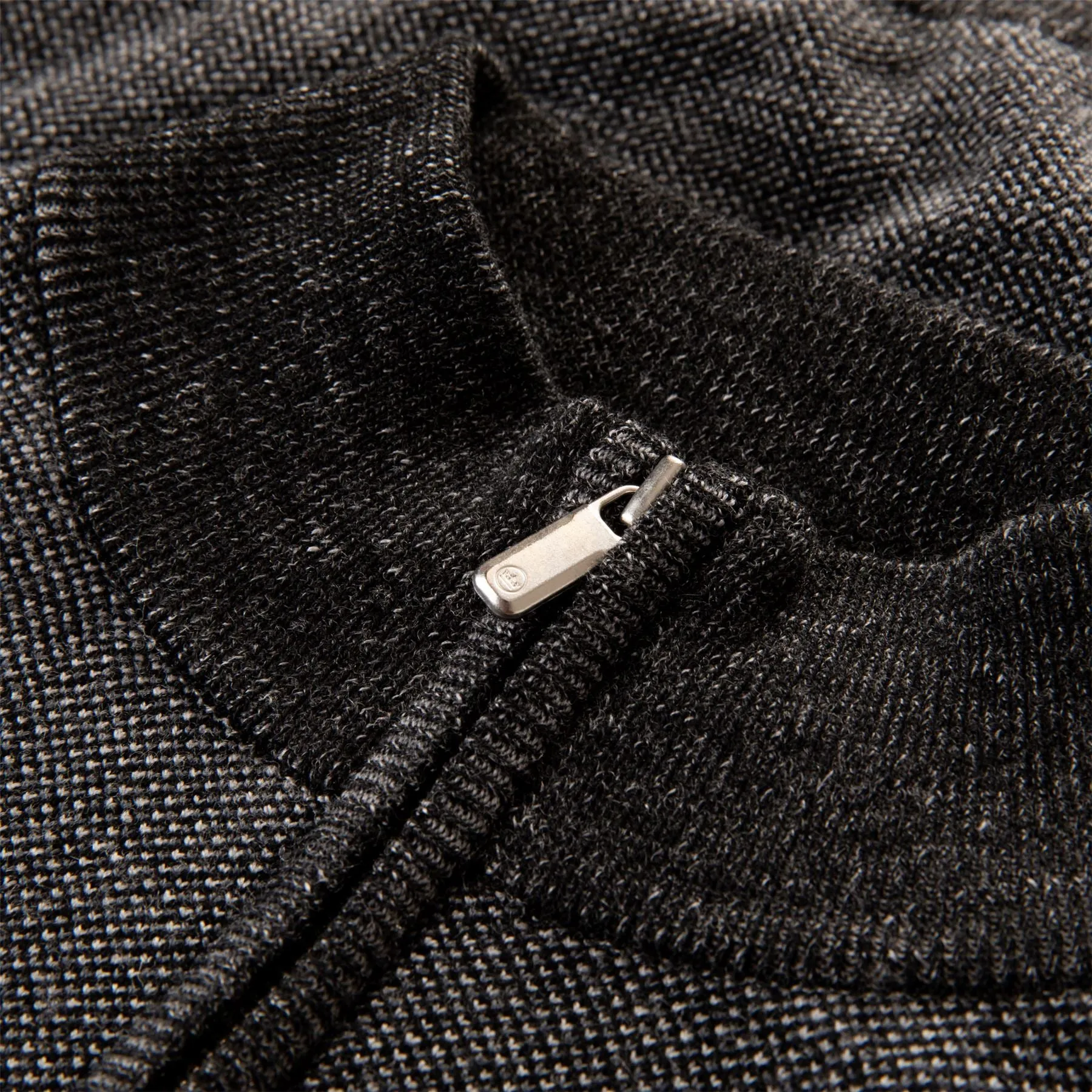 Breaker Birdseye Quarter Zip Black - AW23