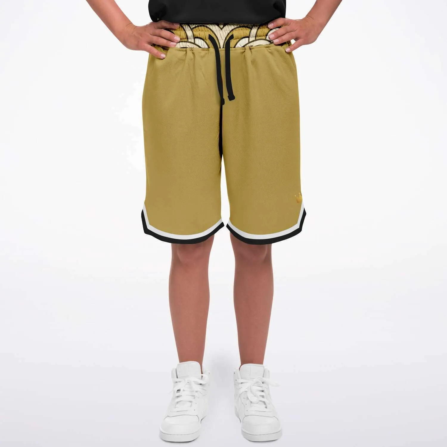 Brown Amarillo Unisex Basketball Shorts