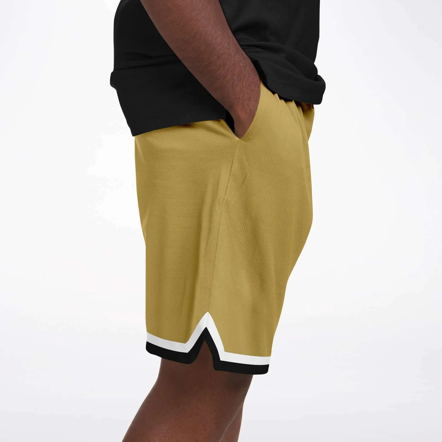 Brown Amarillo Unisex Basketball Shorts